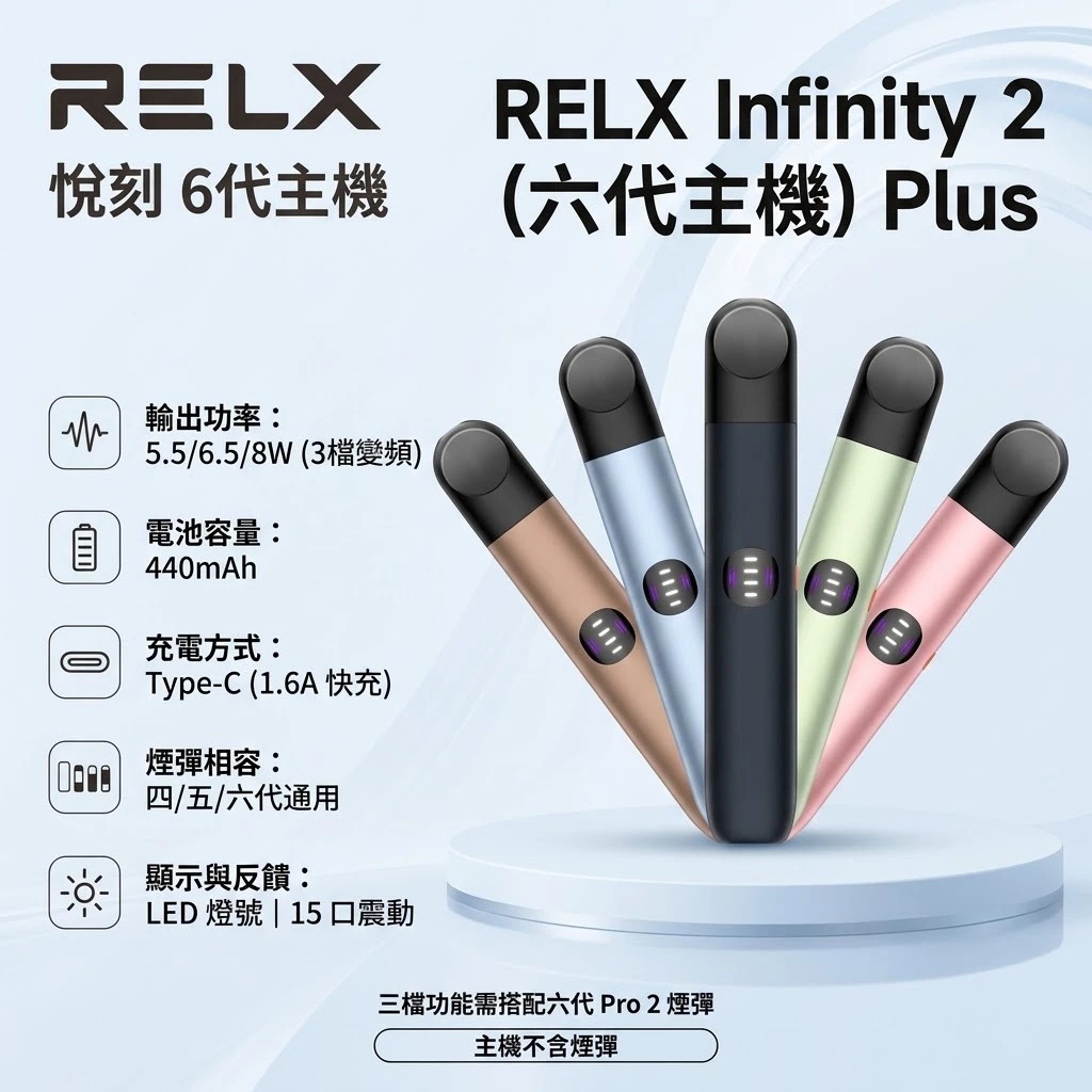 RELX 6代 宙斯主機 - 相容 4/5/6 代煙彈